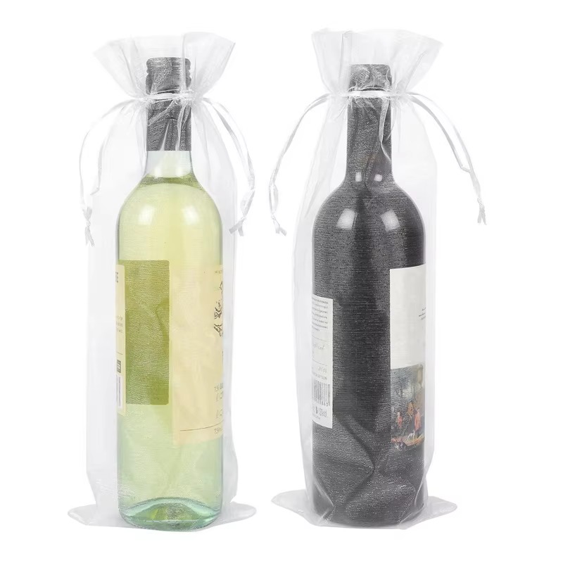 Zwitsal Baby Products - 10Pcs Sheer Organza Wine Bags Reusable