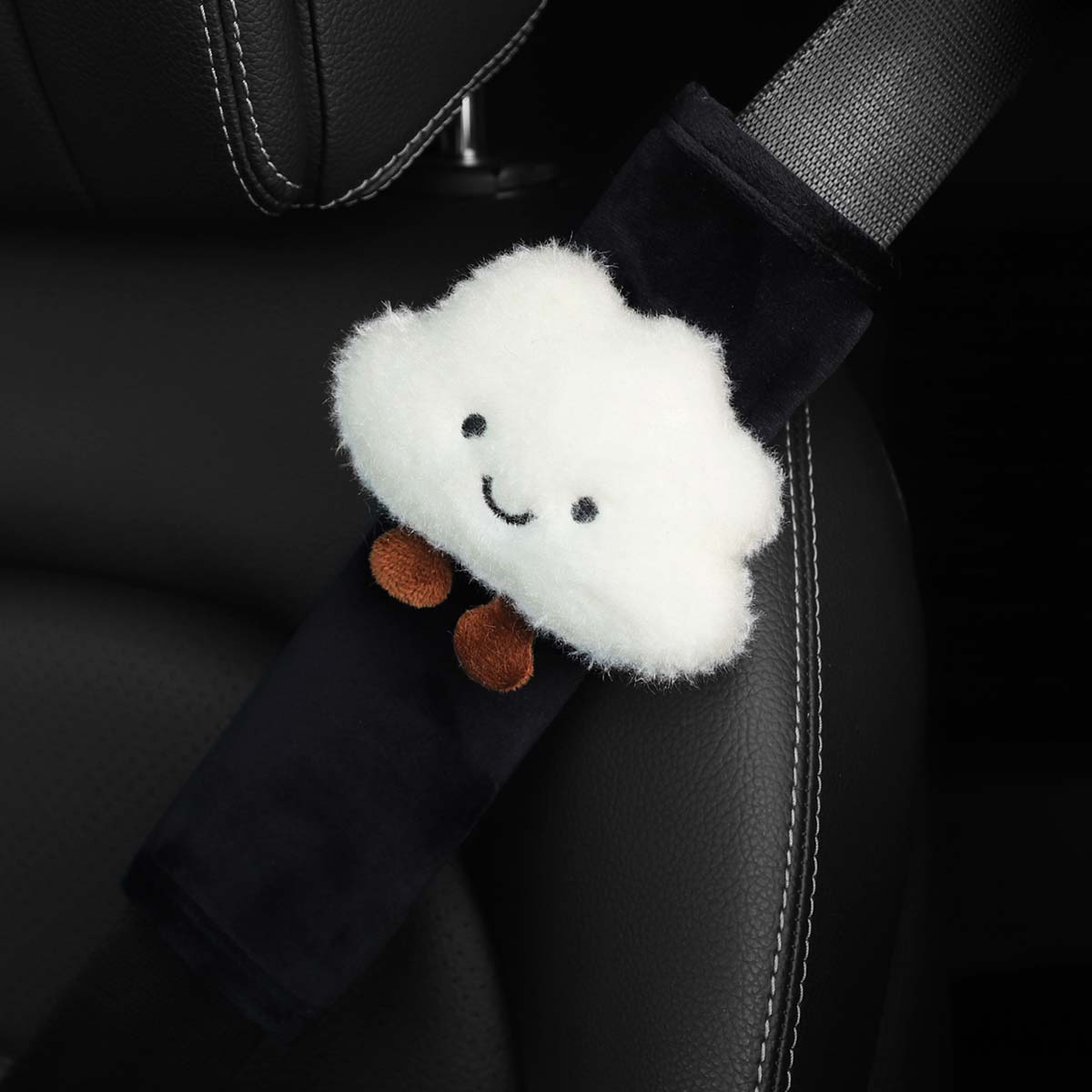 Cloud-Shaped Plush Car Shoulde - Infant Car Seat Cover ulasan dan harga